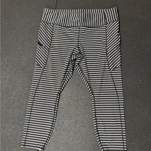 Athleta Striped Cropped Leggings – Size 1X